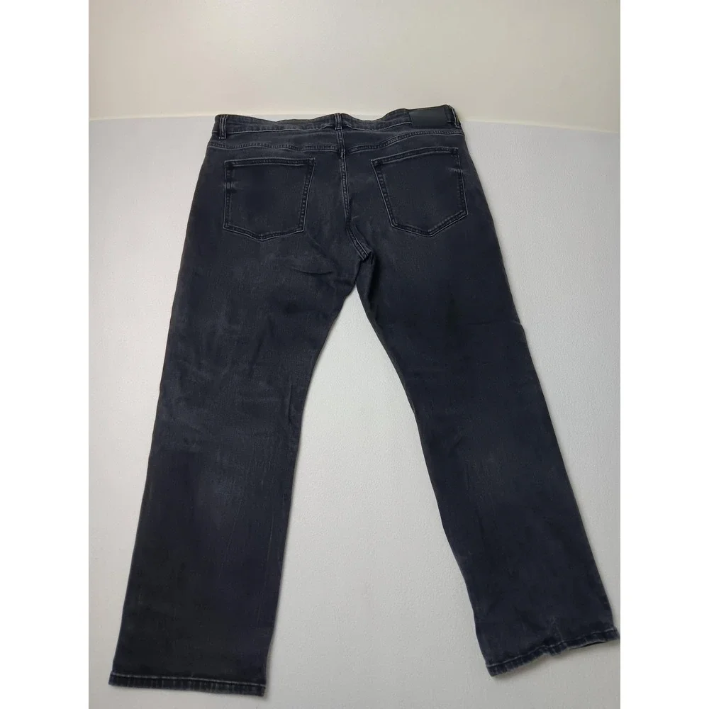 DL1961 Jeans Mens 40x30 Charcoal Slim Straight Stretch Denim Dark Wash